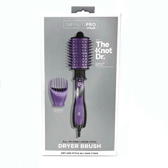 Conair InfinitiPRO The Knot Dr. Oval Hot Air Dryer Brush Detangling New NWT - Picture 1 of 7